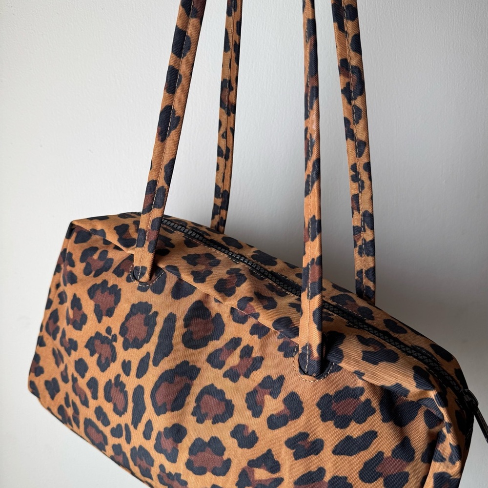 BAGGU Leopard Bowler Bag NWOT - Picture 4 of 8